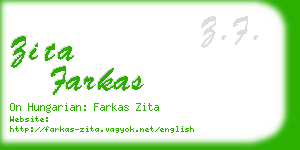 zita farkas business card